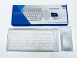 NEW 2.4GHZ SLIM WIRELESS KEYBOARD & MOUSE COMBO, SILVER