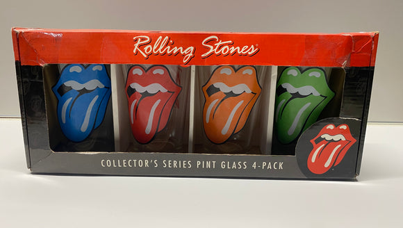 ROLLING STONES 4 PACK COLLECTOR’S SERIES PINT GLASSES - MULTICOLOR