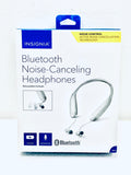 new Other Insignia NS-CAHBTEBNC-S Behind-the-Neck Bluetooth Noise-Cancelling Headphones with Bulit-in Microphone, Silver Grade A