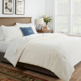 New Cotton Velvet Comforter & Sham 3 Piece Set - Threshold, Cream  King Size