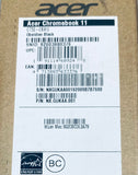 New Acer 11.6" Chromebook Intel Celeron 4GB 32GB C732-C6WU, Obsidian Black