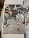 new White Orchid Floral 5 Panel Canvas Wall Art 60” x 29” x 1”