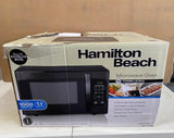 Hamilton Beach Black Stainless Steel, 1000 Watt - 1.1 Cubic Feet, LED Display
