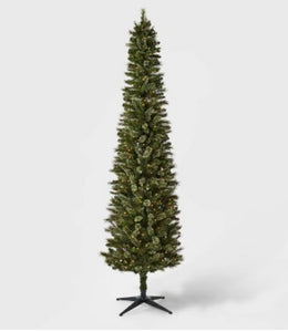 New Other Wondershop 9ft Pre-lit Artificial Christmas Tree Slim Virginia Pine Clear Lights