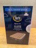 New Serta 16" Raised Inflatable Air Mattress with Built in Pump - Queen