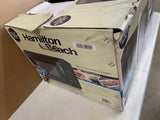 Hamilton Beach Black Stainless Steel, 1000 Watt - 1.1 Cubic Feet, LED Display