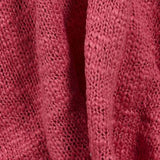 NEW THRESHOLD TEXTURED KNIT THROW BLANKET WITH TASSELS IN PINK