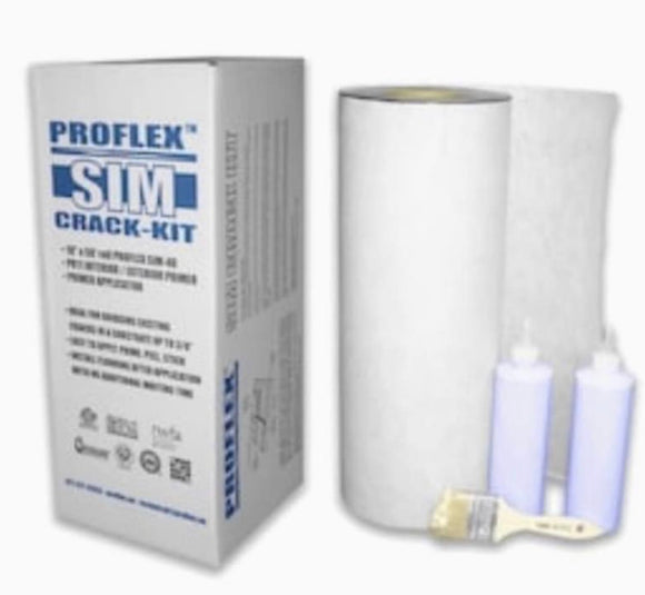 new PROFLEX 75-sq. ft. Standard 40-mil Flooring Underlayment, SIM Crack Kit