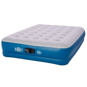 New Serta 16" Raised Inflatable Air Mattress with Built in Pump - Queen
