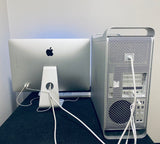 Apple Mac Pro Tower 5,1 Mid 2012 A1289 16GB 128SSD + 1TB 6-Core (6) 3.33GHz with 24in. Apple Cinema Display Monitor & Apple Wired Keyboard and Mouse Grade B